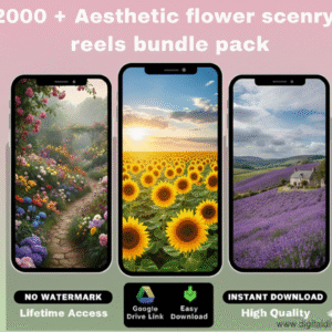🌺🌻🌹🌷2000+ Aesthetic Flower Reels | Limited Edition Content Bundle. 🌺🌻🌹🌷