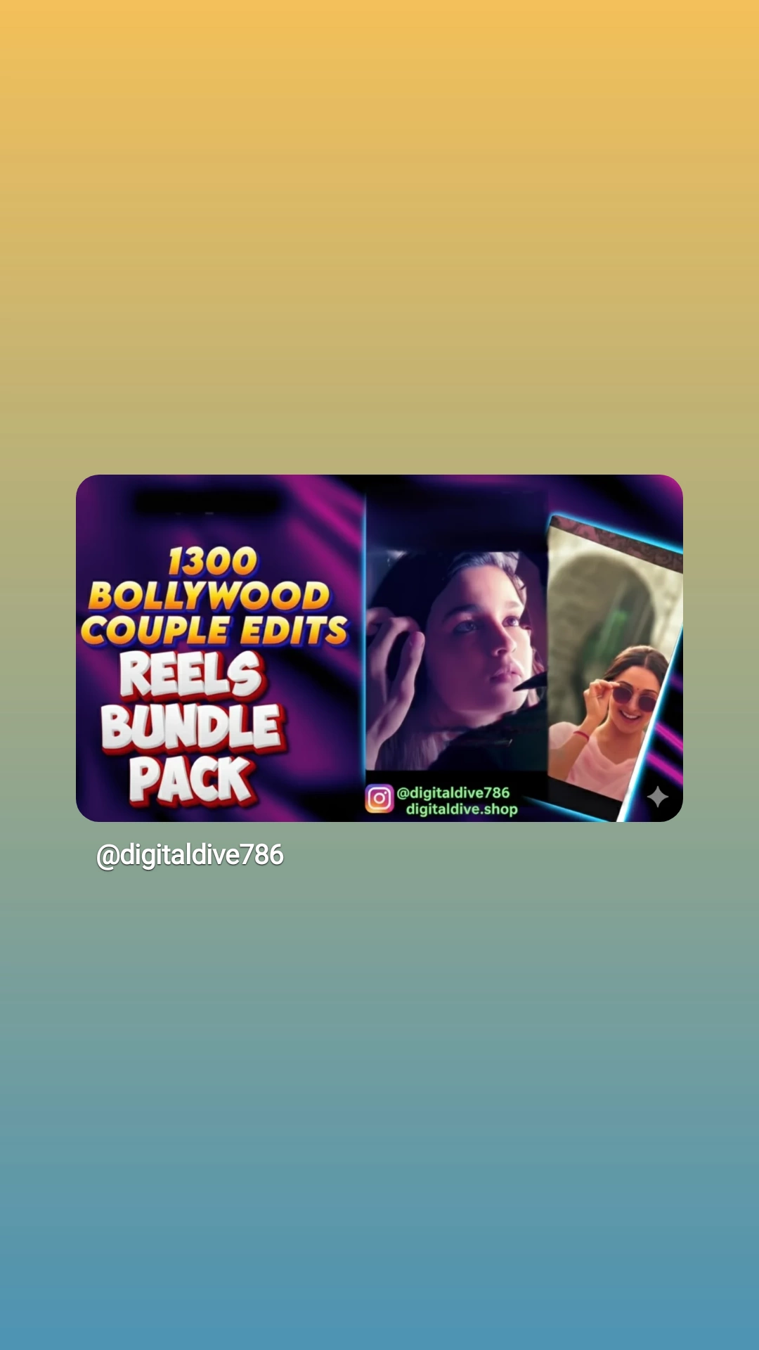 🔥❤ New Product Launch❤🔥🎬 The Ultimate 1300 Bollywood Couples Reels Bundle 💘