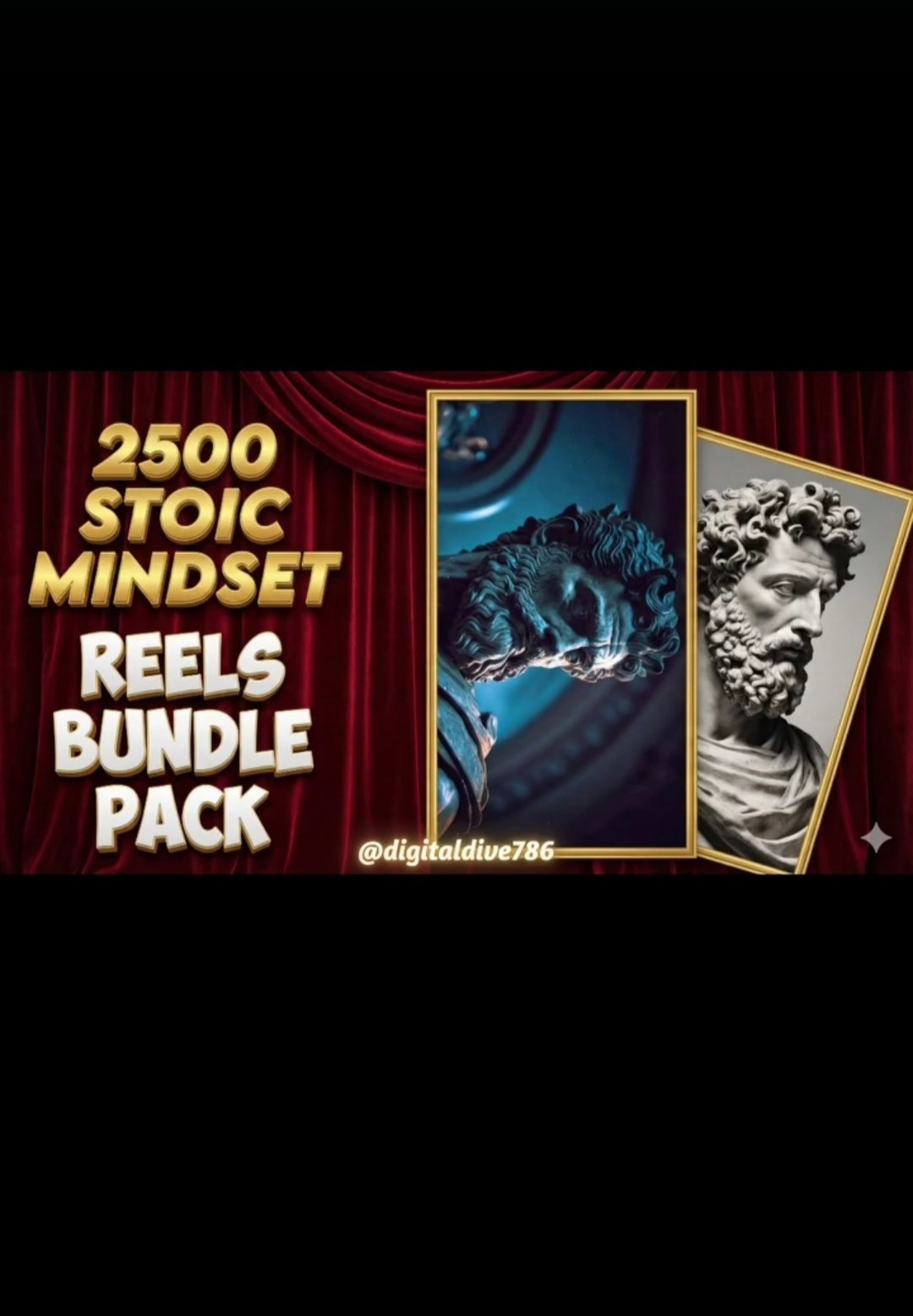 ๐ฅ2500+ Viral, Ready-to-Post Stoic & Mindset Reels (No Watermarks, Copyright-Free)๐ฅ