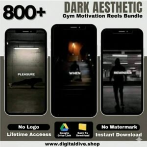​Go Viral in the Shadows:Instant Authority: Scale Your Fitness Page with 🏋🚴💪 800+ Dark Aesthetic Gym Motivation Masterpieces