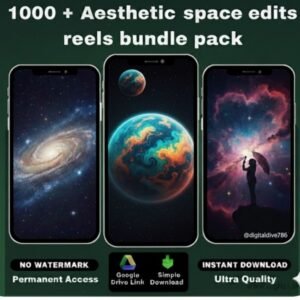 🔥NEW PRODUCT LAUNCH🔥 1000 Aesthetic Space Reels Bundle Pack 🔥NEW PRODUCT LAUNCH🔥 1000 Aesthetic Space Reels Bundle Pack