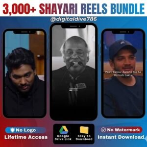 ๐ Ultimate 3000+ Shayari Reels Bundle (No Watermark & Copyright Free) ๐ Ultimate 3000+ Shayari Reels Bundle (No Watermark & Copyright Free)