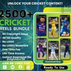 ๐ Ultimate 2500+ Premium Cricket Reels Bundle (No Copyright & No Watermark) ๐ Ultimate 2500+ Premium Cricket Reels Bundle (No Copyright & No Watermark)